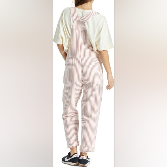 Brixton Costa Stripe Cotton Overalls brand new with tags - Picture 2 of 5